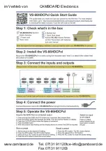 Предварительный просмотр 2 страницы Kramer VS-66HDCPxl User Manual