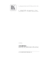 Preview for 1 page of Kramer VS-82HDxl User Manual