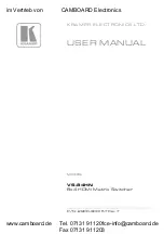 Kramer VS-84HN User Manual preview