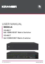 Preview for 1 page of Kramer VS-84UT User Manual