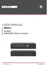 Preview for 1 page of Kramer VS-88DT User Manual