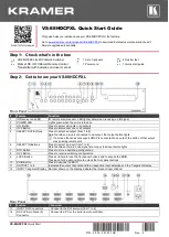 Kramer VS-88HDCPxl Quick Start Manual предпросмотр