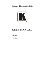 Preview for 1 page of Kramer VS-88SDI User Manual