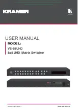 Kramer VS-88UHD User Manual предпросмотр