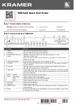 Kramer VSM-4x4A Quick Start Manual preview