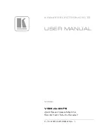 Предварительный просмотр 1 страницы Kramer VSM-4x4HFS User Manual