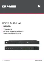 Preview for 1 page of Kramer VSM-4x4X User Manual