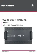 Kramer VW-16 User Manual preview