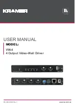 Предварительный просмотр 1 страницы Kramer VW-4 User Manual