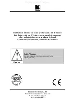 Предварительный просмотр 12 страницы Kramer WP-210 User Manual