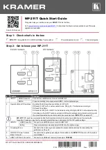 Kramer WP-211T Quick Start Manual preview