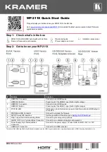 Предварительный просмотр 1 страницы Kramer WP-211X Quick Start Manual