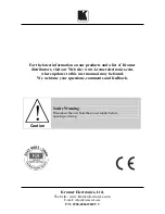 Предварительный просмотр 14 страницы Kramer WP-500 User Manual