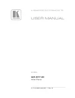 Kramer WP-577VH User Manual preview