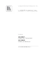 Preview for 1 page of Kramer WP-580R User Manual