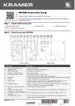 Kramer WP-EN6 Quick Start Manual preview