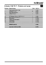 Preview for 41 page of Kranzle 1152TST Operation Manual