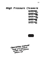 Kranzle quadro 1000 TS Operating Manual предпросмотр