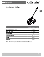 Preview for 13 page of Kranzle round cleaner Technical Data Manual