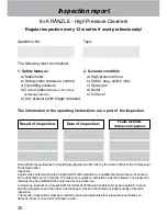 Preview for 30 page of Kranzle W 11/135 Operating Manual