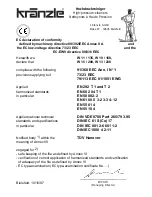 Preview for 31 page of Kranzle W 11/135 Operating Manual