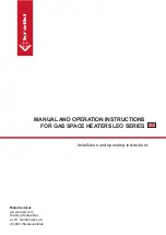 Предварительный просмотр 1 страницы Kratki LEO Series Installation And Operating Instructions Manual