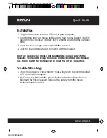 Предварительный просмотр 3 страницы Kraun KR.TP Quick Manual