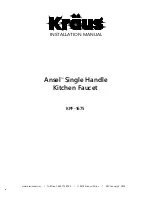 Предварительный просмотр 1 страницы Kraus Ansel KPF-1675CH Installation Manual