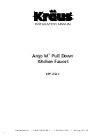 Preview for 1 page of Kraus Arqo M KPF-2523 Installation Manual