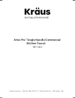 Kraus Artec Pro KPF-1603 Installation Manual preview