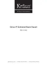 Preview for 1 page of Kraus Cirrus FUS-13102 Installation Manual