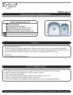 Kraus KBU23 Quick Start Manual preview