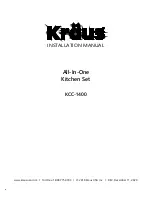 Preview for 1 page of Kraus KCC-1400 Installation Manual