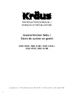 Kraus KGD-410B Installation Manual предпросмотр