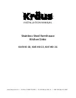 Kraus KHF410-30 Installation Manual предпросмотр