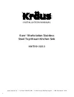 Preview for 1 page of Kraus Kore KWT310-33/5.5 Installation Manual