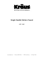 Preview for 1 page of Kraus KPF-1681 Installation Manual