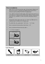 Предварительный просмотр 3 страницы Kraus Oletto KPF-2631 Installation Manual