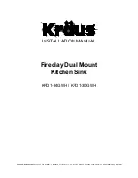 Kraus Turino KFD1-24GWH Installation Manual preview