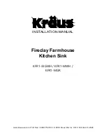 Preview for 1 page of Kraus Turino KFR1-33GWH Installation Manual