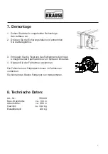 Предварительный просмотр 7 страницы KRAUSE 720009 Assembly Instruction Manual