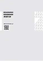 Предварительный просмотр 8 страницы KRAUSMANN HS55124 Operation Manual