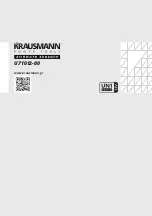 Preview for 24 page of KRAUSMANN U71012-00 Operation Manual