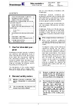 Предварительный просмотр 2 страницы Krautzberger 200-0157 Operating Instructions Manual