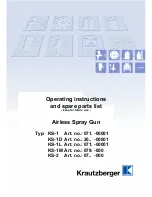 Предварительный просмотр 1 страницы Krautzberger KS-1 Operating Instructions Manual