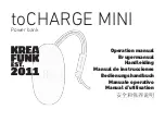 Preview for 1 page of KREAFUNK toCHARGE MINI Operation Manual