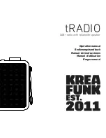 Предварительный просмотр 1 страницы KREAFUNK tRadio Operation Manual