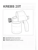 KREBS K25T Operating Instructions Manual предпросмотр