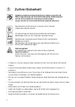 Preview for 2 page of KREBS Tex-2 Operating Instructions Manual