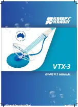 Предварительный просмотр 1 страницы Kreepy krauly VTX3 Owner'S Manual